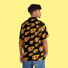 Load image into Gallery viewer, Flaming Eyeball Hawaiian Shirt