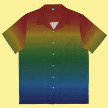 Load image into Gallery viewer, Rainbow Gradient Hawaiian Shirt