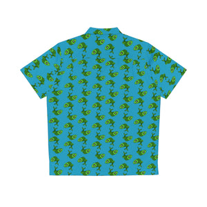 Fish Patterned Hawaiian Style Shirt