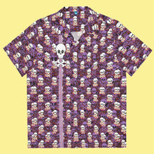 Load image into Gallery viewer, Skull Glitch Short Sleeve Leisure Shirt