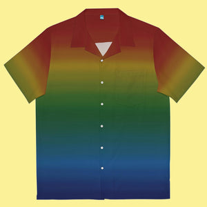 Rainbow Gradient Hawaiian Shirt