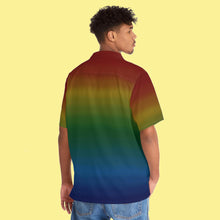 Load image into Gallery viewer, Rainbow Gradient Hawaiian Shirt