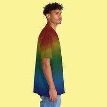 Load image into Gallery viewer, Rainbow Gradient Hawaiian Shirt