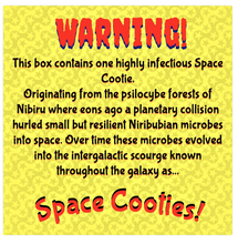 Load image into Gallery viewer, Warning Label for Custom Painted Art Toy, Designer Toy, Space Toy- Space Cootie: Lolligog- Hand Painted 