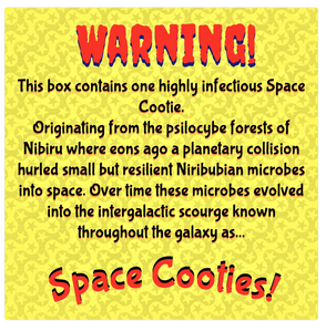 Warning Label for Blank Resin Toy with White Primer- Space Cootie: Meltor, DIY Toy