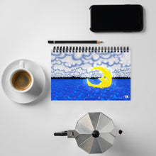 Load image into Gallery viewer, Floating Moon Spiral notebook (Ambidextrous)
