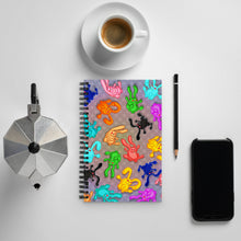 Load image into Gallery viewer, Too Many Bunnies Spiral notebook (Ambidextrous)