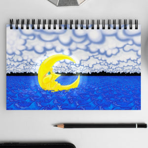 Floating Moon Spiral notebook (Ambidextrous)